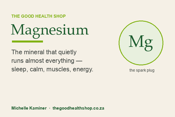 Magnesium — The Good Health Shop, Michelle Kaminer